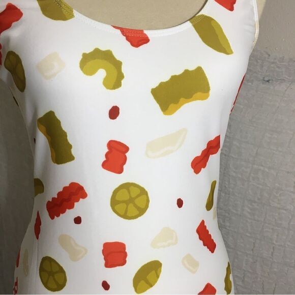Portillo’s NWOT Fun Pepper Print One Piece Swimsuit Size Medium - Picture 5 of 10